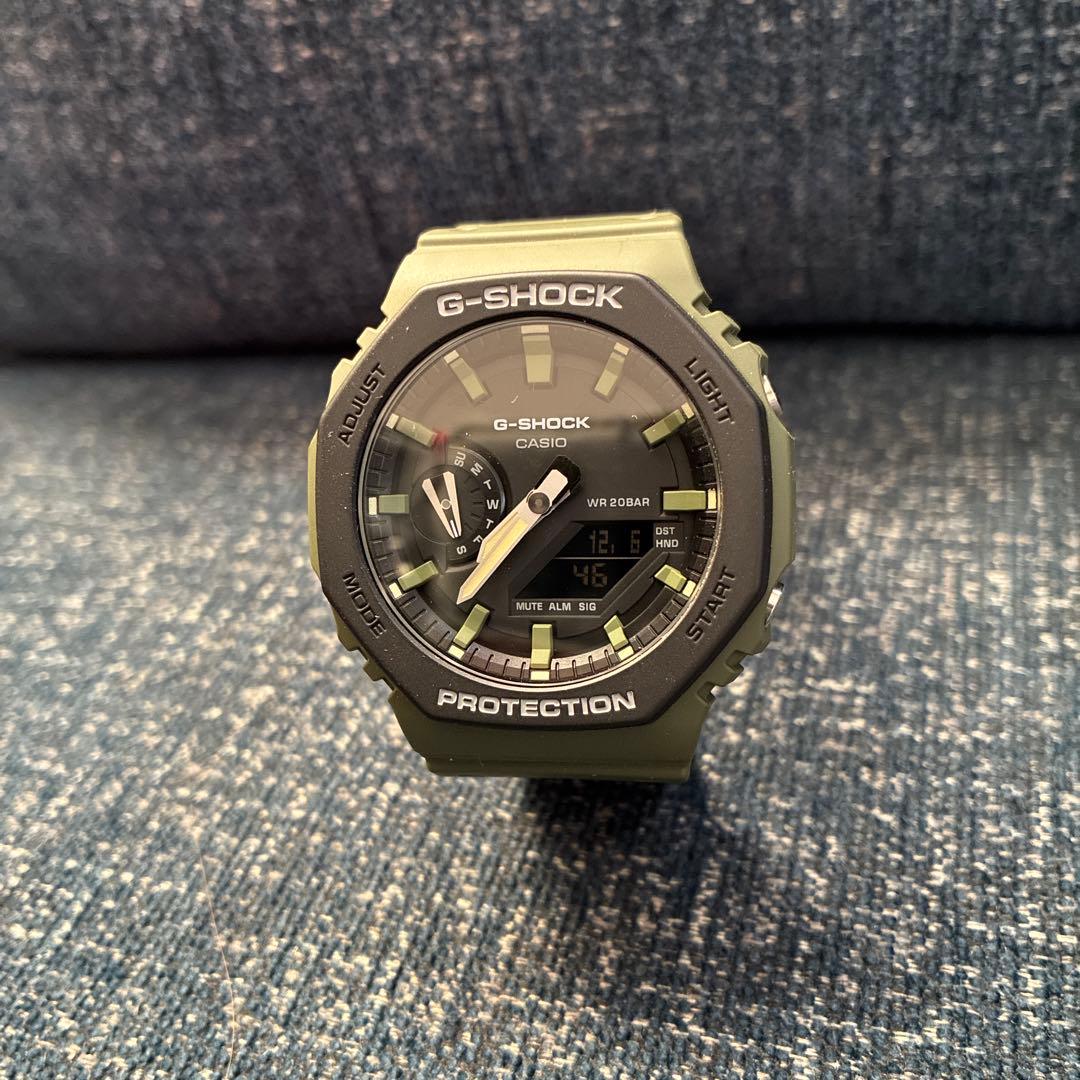 G-SHOCK GA-2110SU ブラック/グリーン