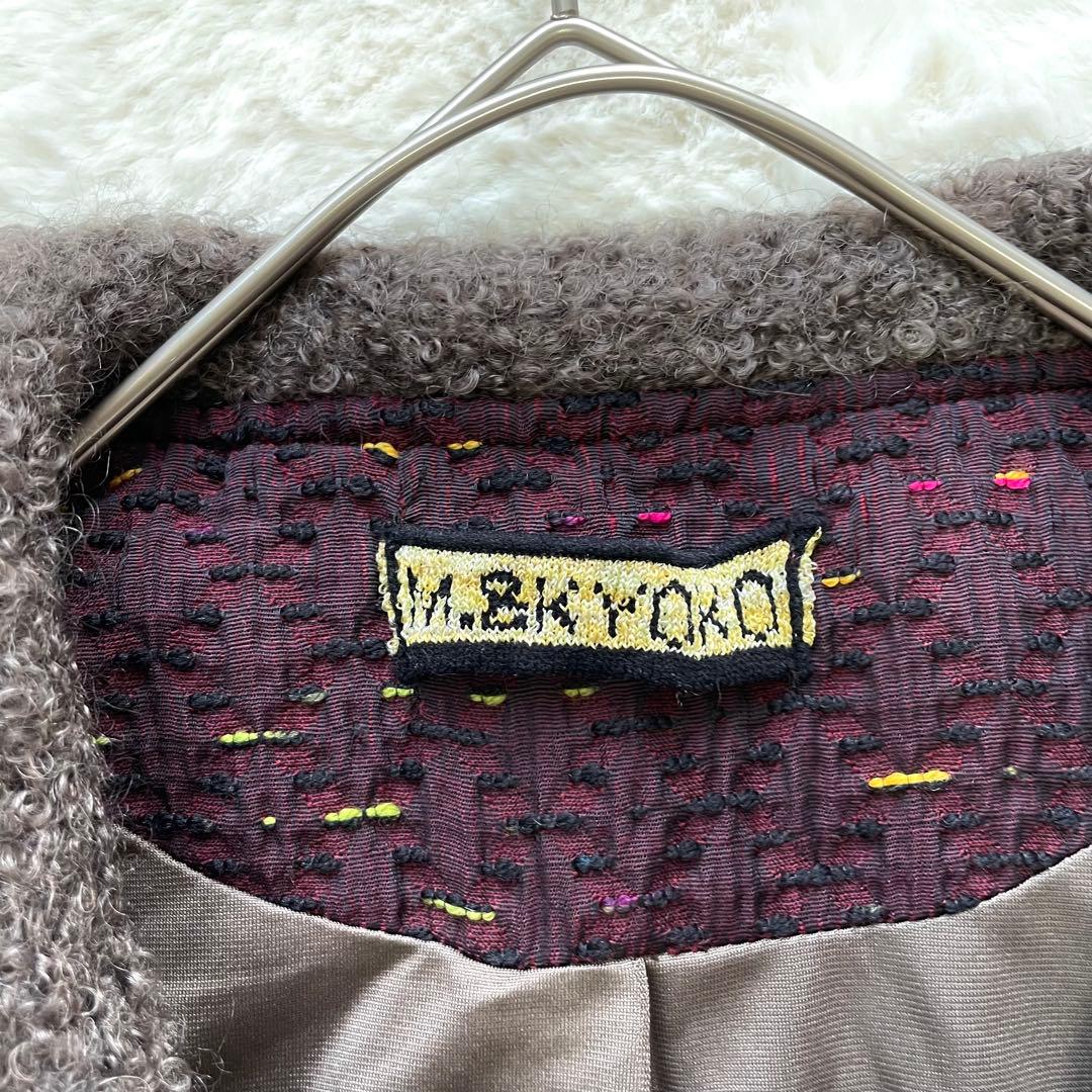 M. &KYOKO モヘアシルク使い 素敵なカーディガンジャケット