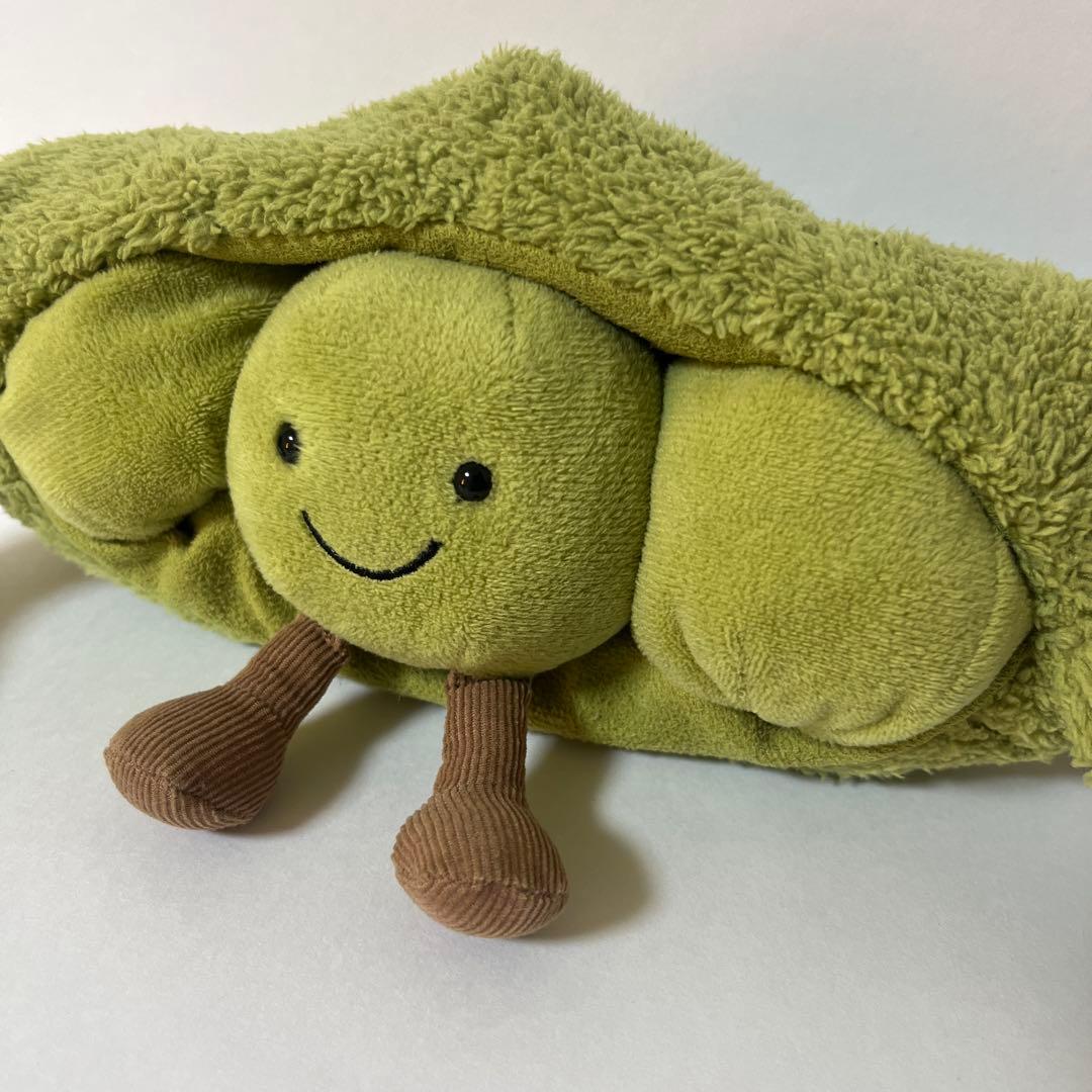 廃盤品 ジェリーキャット Pea in a Pod えんどう豆のさや　ぬいぐるみ