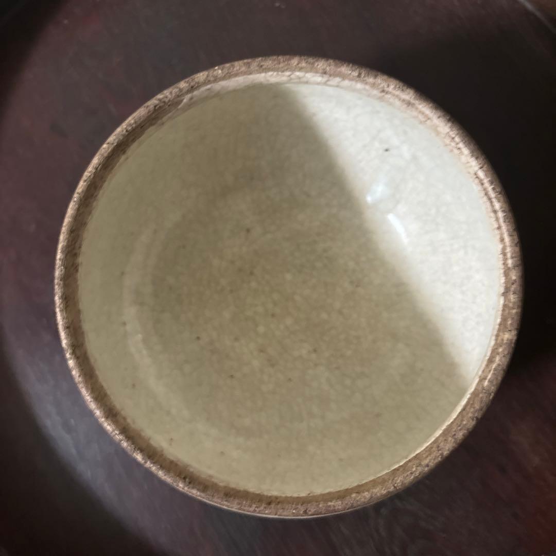 古い丸壷　白釉　塩笥壺　韓国骨董.アンティーク.古民芸.検:立原正秋.白磁.李朝