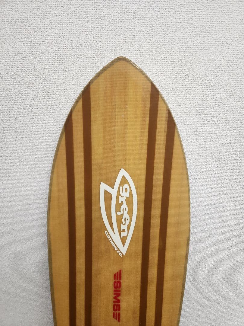 SIMS スノーボード NOWバイン付 木目調　155㎝