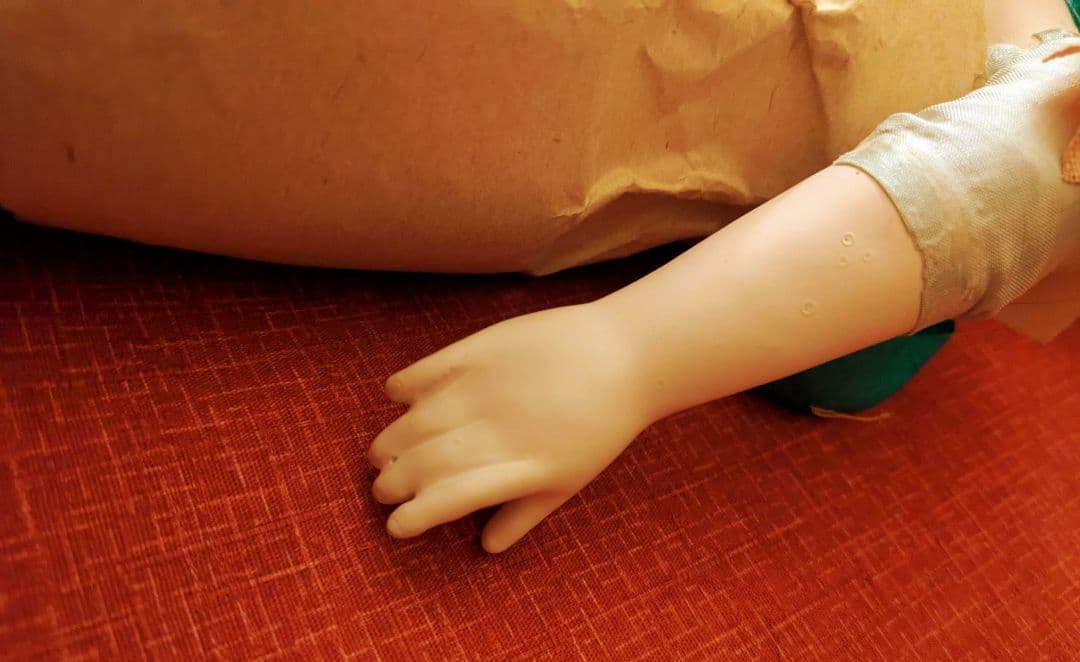 J*！様 昭和初期　12号 市松人形　在銘　ビスクドール　日本玩具人形類統制協会