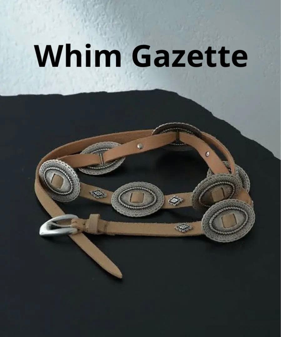 Whim Gazette 【Puntovita 】ベージュ コンチョベルト