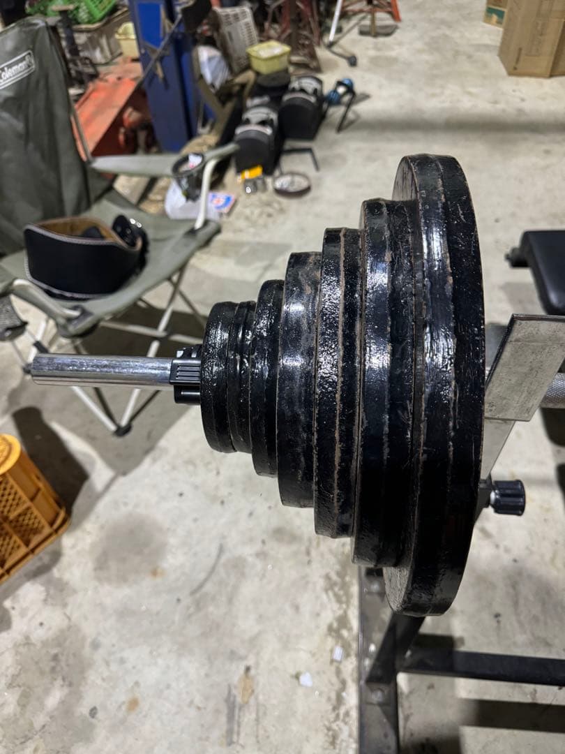 ベンチプレス バーベル付き 鉄製ウェイト　95kg
