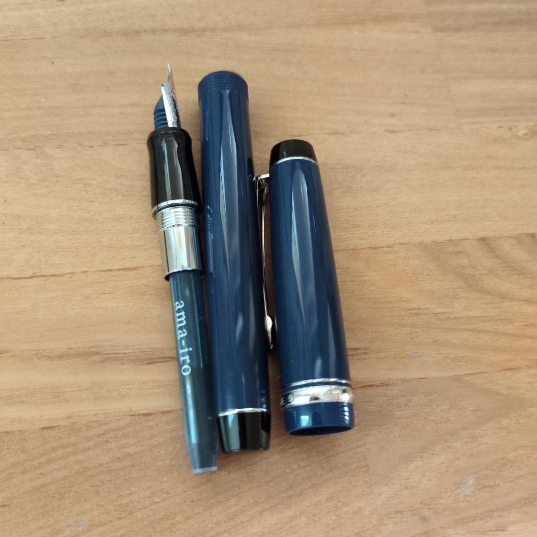 PILOT　万年筆　カスタムヘリテイジ91 F　細字　ダークブルー