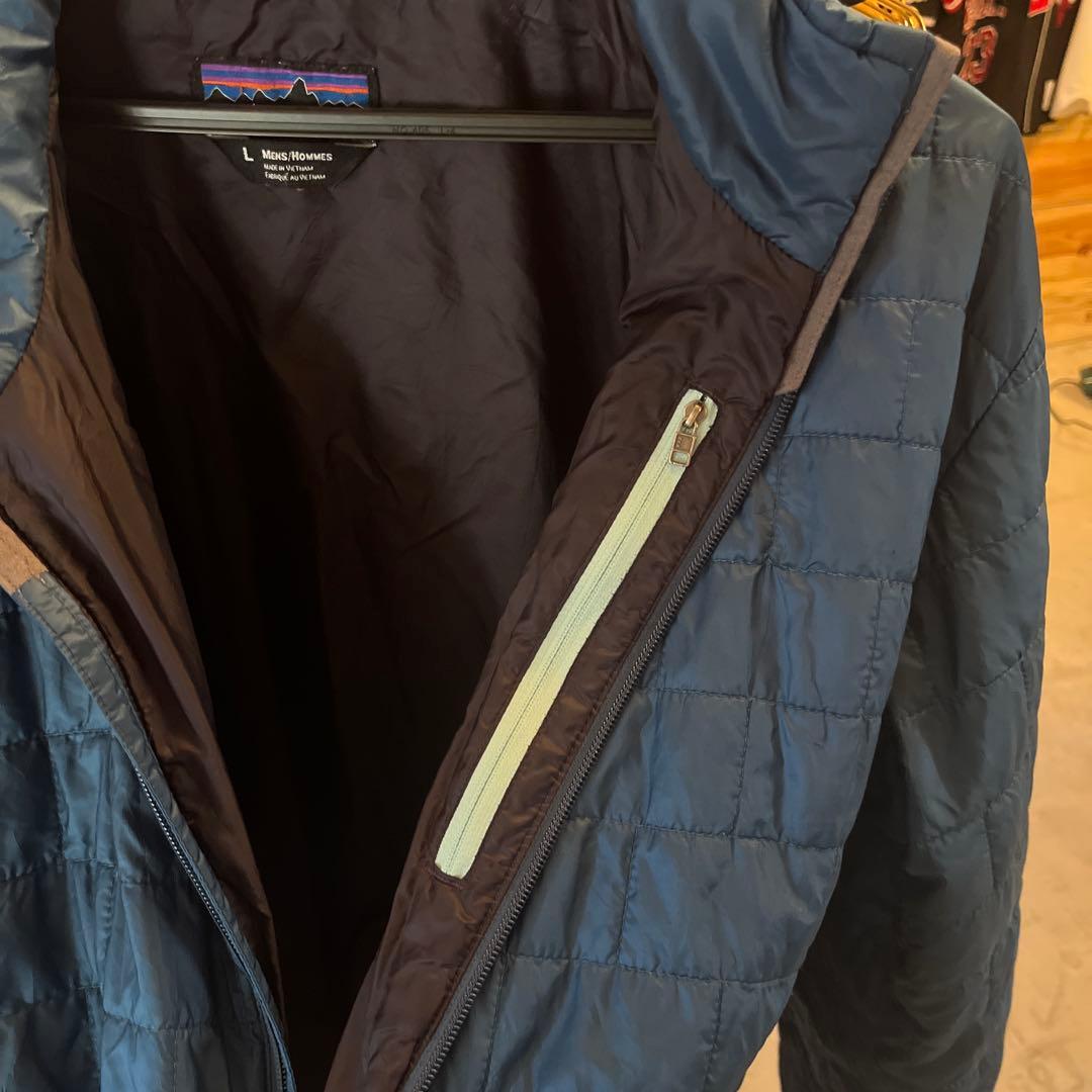 patagonia ブルー ダウンジャケット L