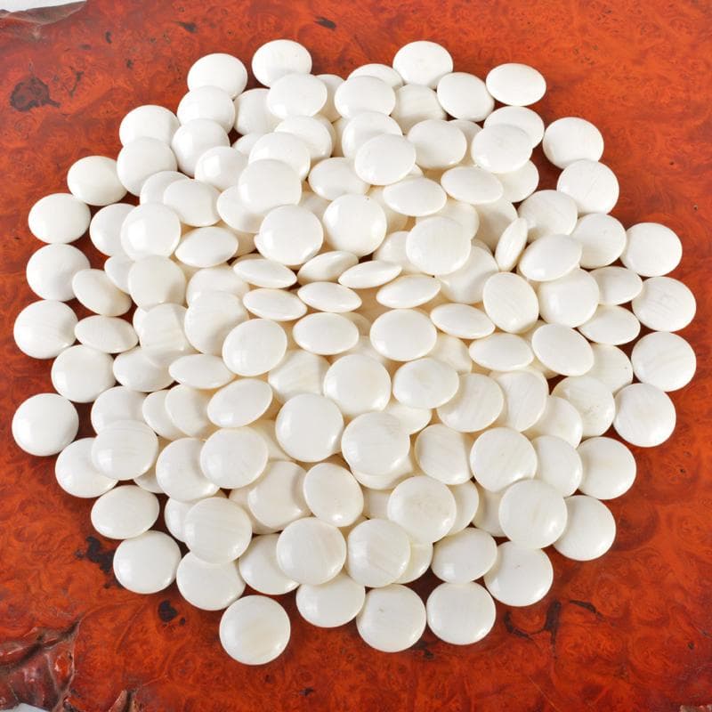 囲碁　碁石　本蛤碁石　那智黒碁石　碁笥　一套　30号8㎜　時代箱　MR7235B