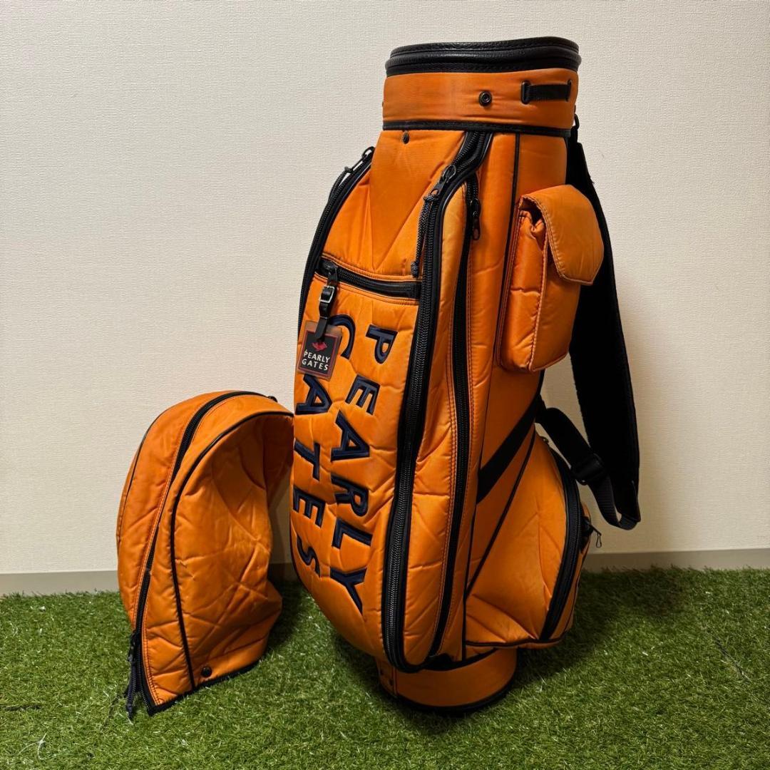 PEARLY GATES パーリーゲイツ キャディバッグ 9型 オレンジ
