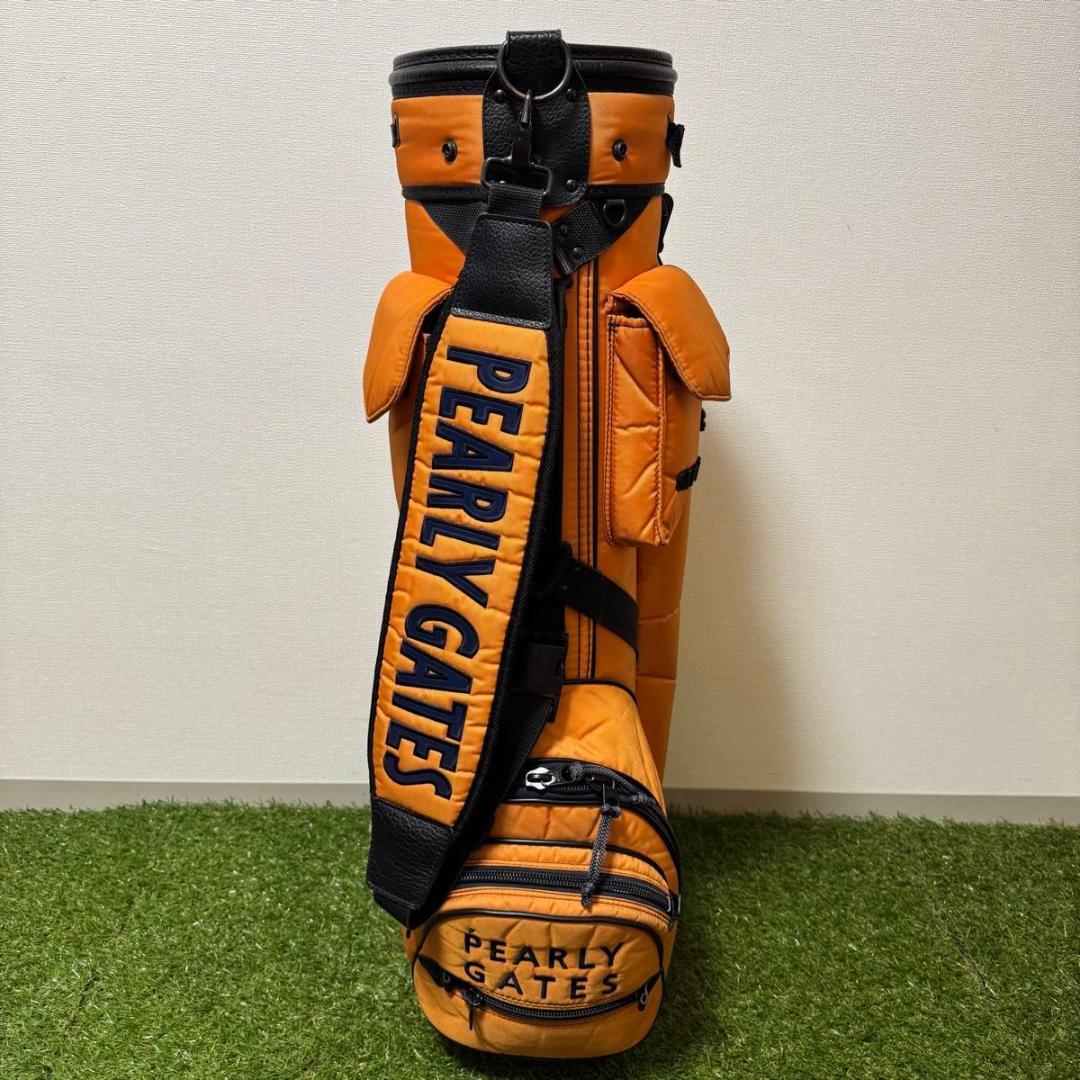 PEARLY GATES パーリーゲイツ キャディバッグ 9型 オレンジ