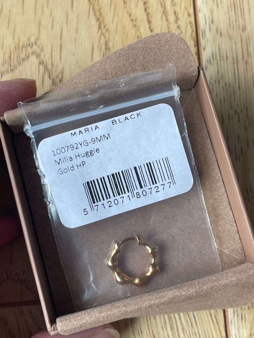 MARIA BLACK フープピアス ミラハギー9 (片耳用×2セット)