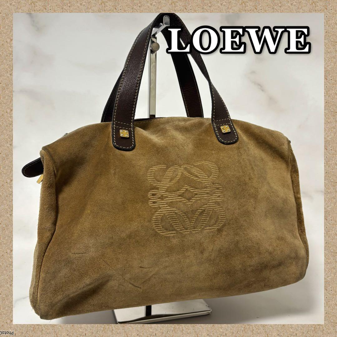 moamoa❣️ロエベ＊ハンドバッグ＊スウェード✨