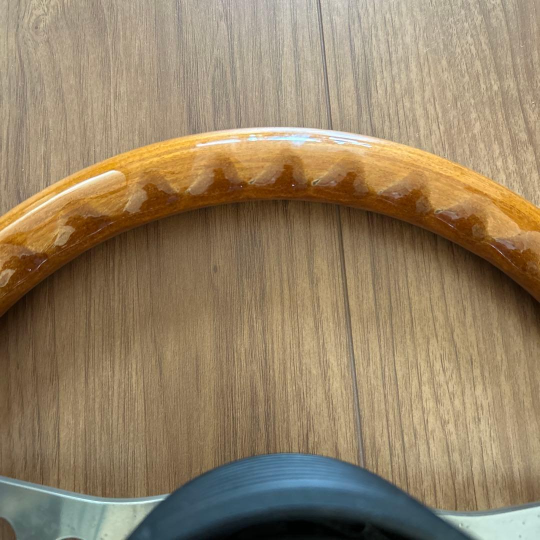 OBA 33パイ　ウッドステアリング　当時物