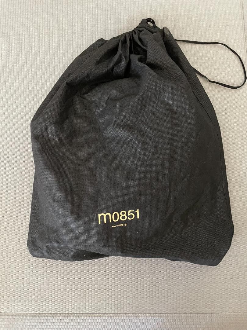 美品 m0851 BP73 本革バックパック 黒 通勤 通学 A4収納