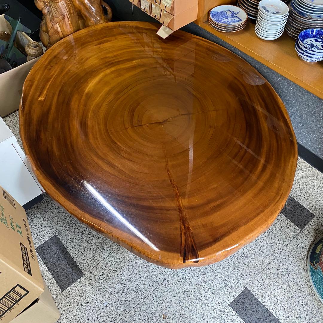 木材一枚板和室ローテーブル