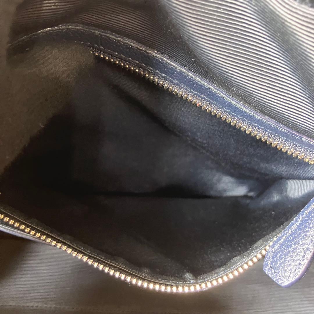 ダンヒル✨ベルグレイヴ グレインカーフレザー A4 ビジネスバッグ ネイビー