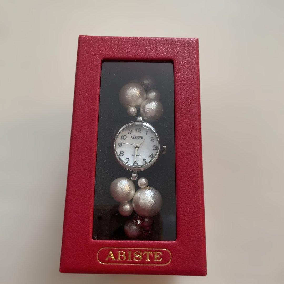 【機内販売限定】ABISTE コットンパールウォッチ 時計