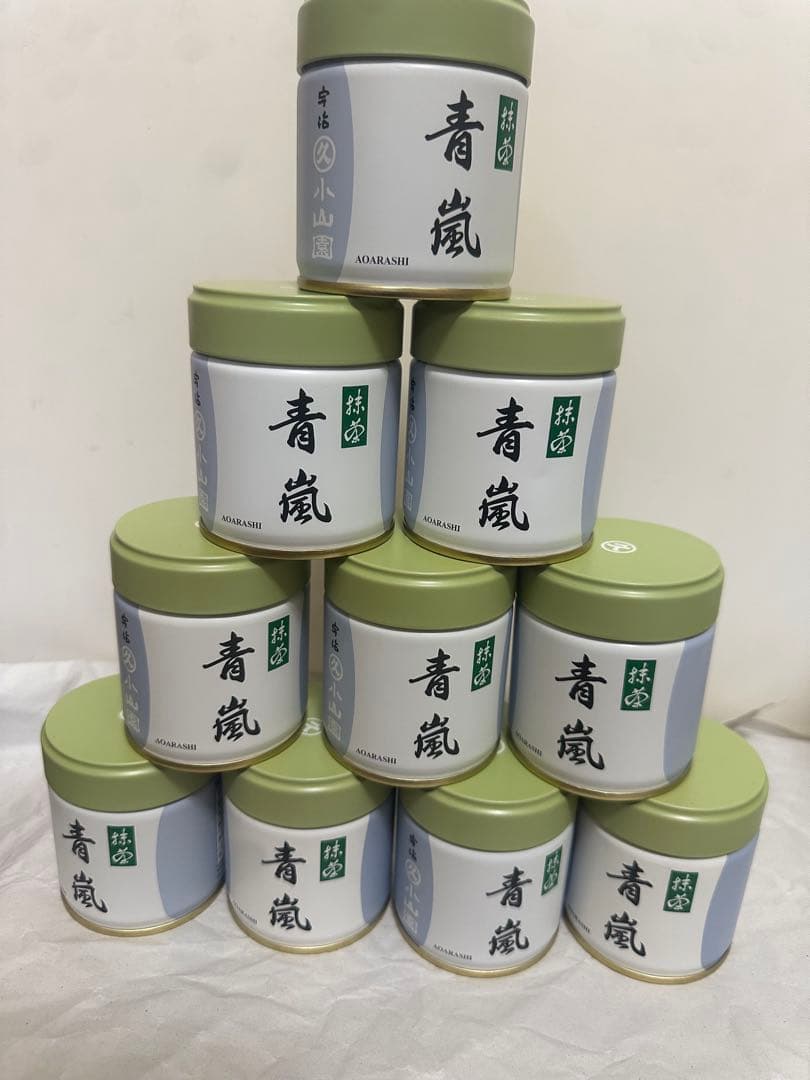 UJI MATCHA 宇治抹茶　丸久小山園青嵐40g 10缶