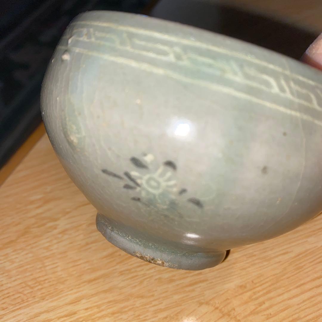 青磁印花紋碗　高麗時代