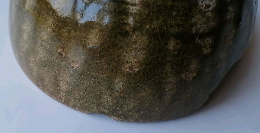 古唐津　小山路青手茶碗(発掘手)①