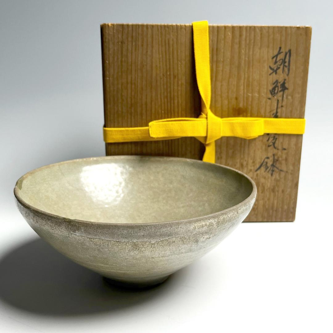 高麗青磁茶碗 李朝・高麗 朝鮮古陶磁 中国古玩 朝鮮美術 骨董品時代 A456