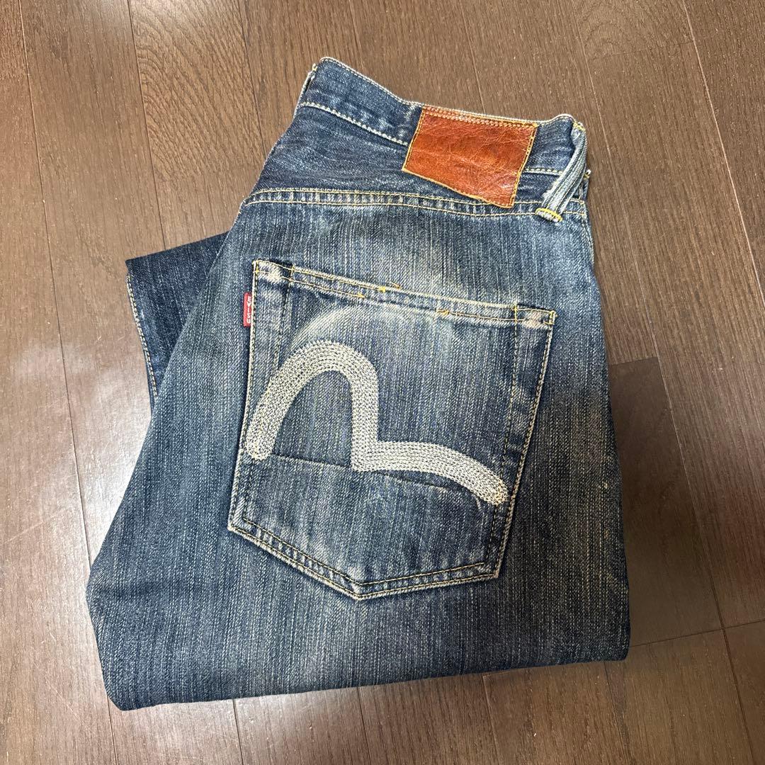 白刺繍 スイカ耳 エビス デニム サイズ30