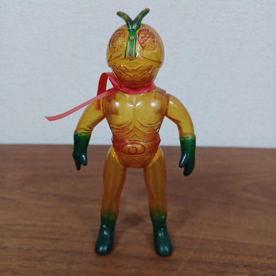 当時物　ポピー製スケルトン「仮面ライダー 」希少ソフビフィギュア　2点セット