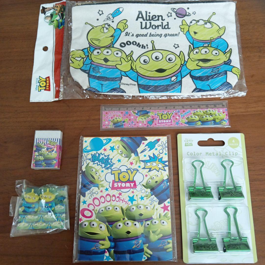 【レトロ】トイ・ストーリー エイリアン 文房具6点セット
