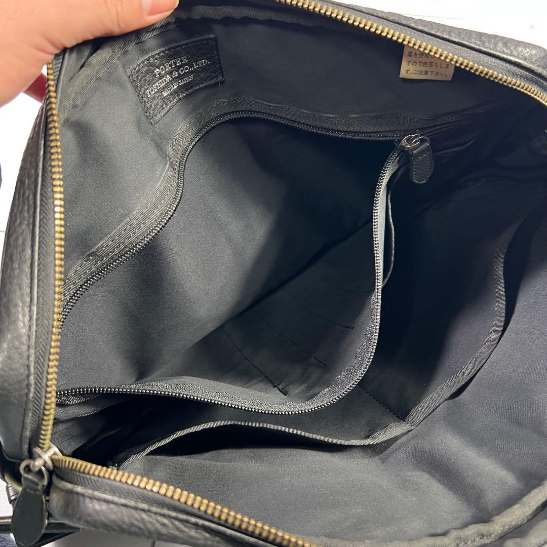 PORTER ポーター ウィズ ビジネスバッグ 2wayショルダー シボ革