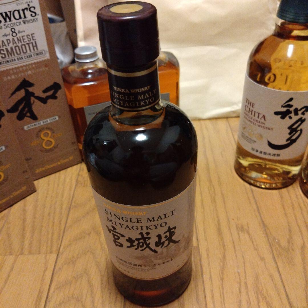 デュワーズ8年 和 サントリー知多　ニッカ フロムザバレル　宮城峡