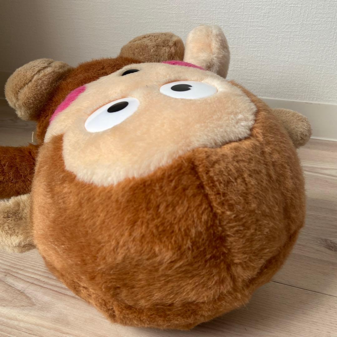 サンリオ旧ロゴ　おさるのもんきちぬいぐるみ 30cm 平成レトロ激レアグッズ