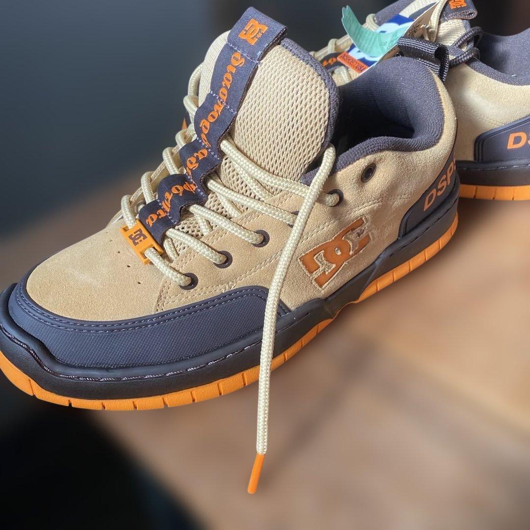 DC DSPS スニーカー ベージュ/ダークグレー/オレンジ 新品タグ付き