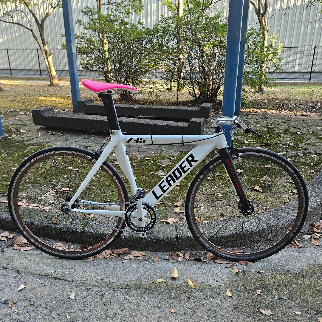 リーダーバイク　735　xs　カーボンフォーク新品　フリー　通勤　通学