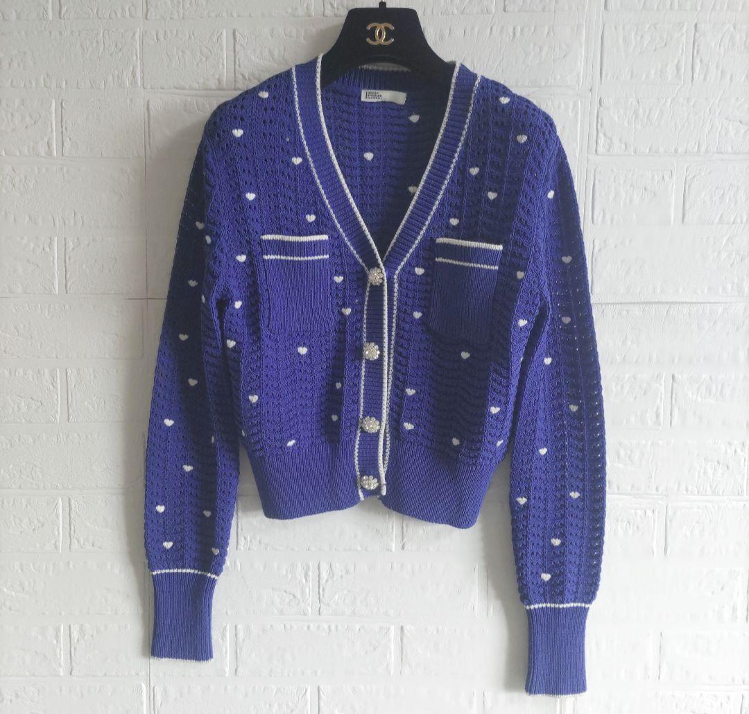 専用✨美品✨ ダブルスタンダードクロージング　ハート刺繍 Vネック カーディガン