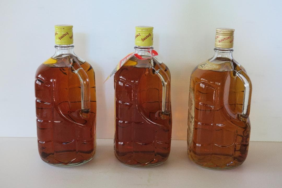 未開栓！３本セット！SUNTORY 角瓶 1920ml 亀甲ガラスボトル！