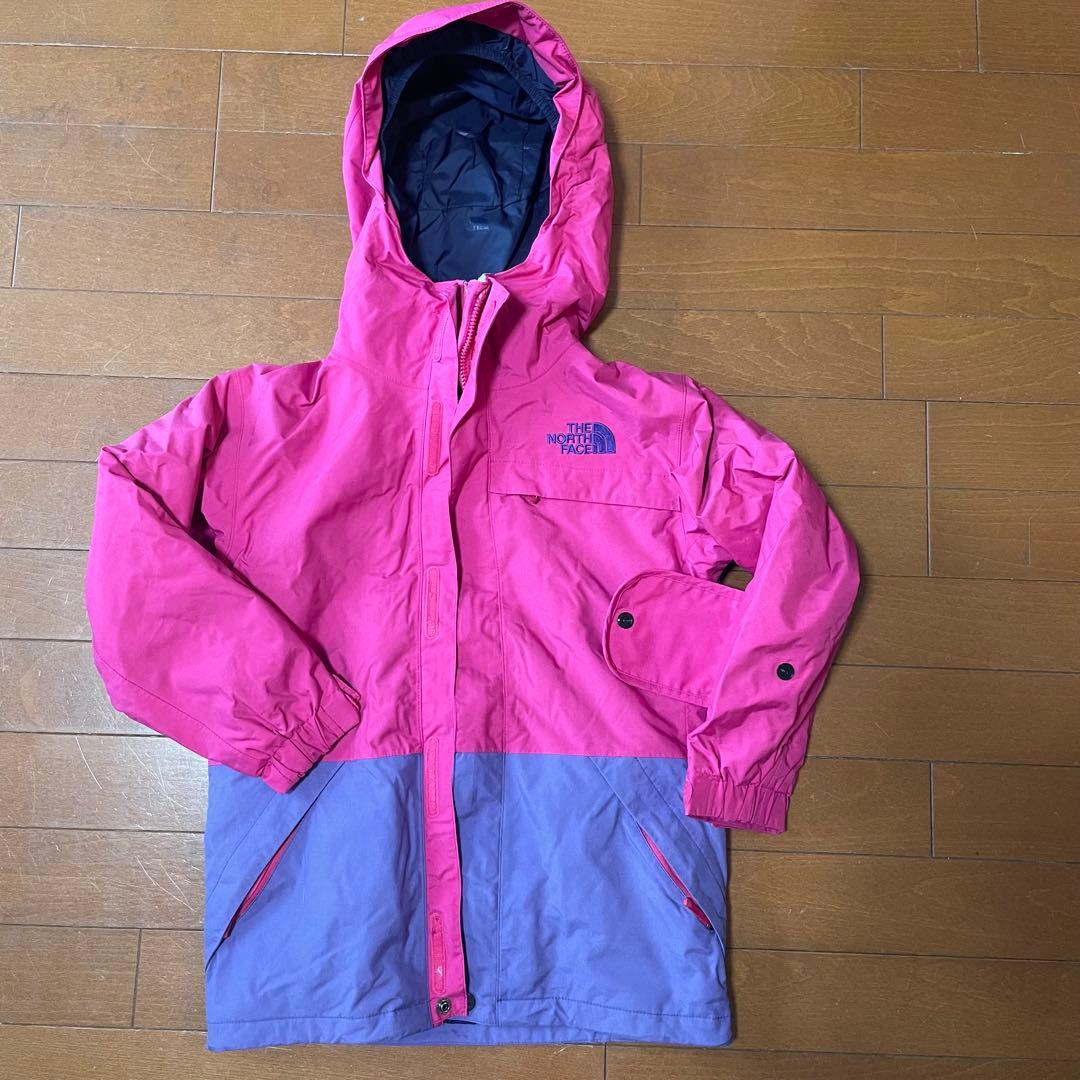 120 中フリース有 THE NORTH FACE 子ども用ウェア ピンク/紫