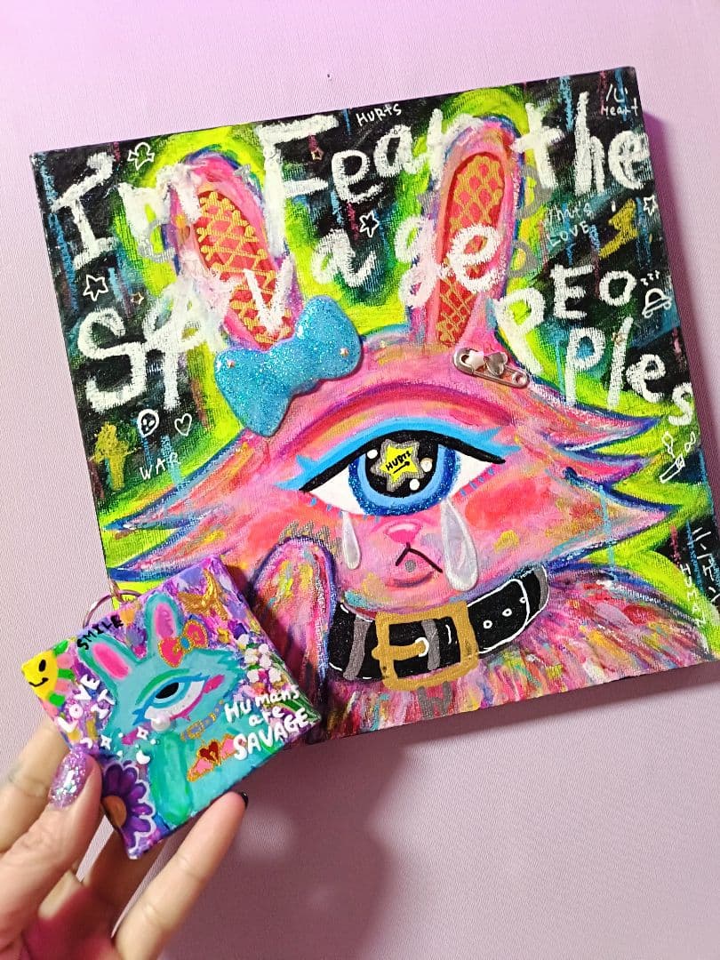 【一点物イラストアート】I'm Fear the savage peoples