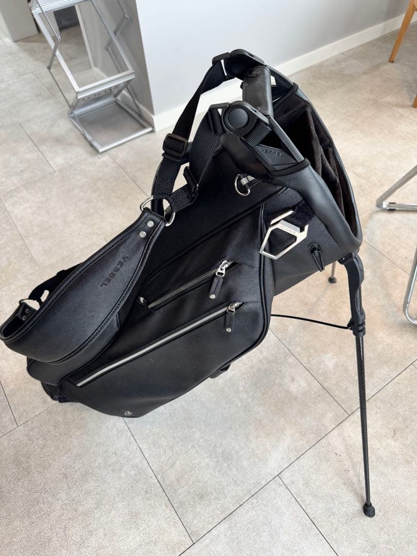 美品Vessel スタンドバッグ ブラック　キャディバッグ