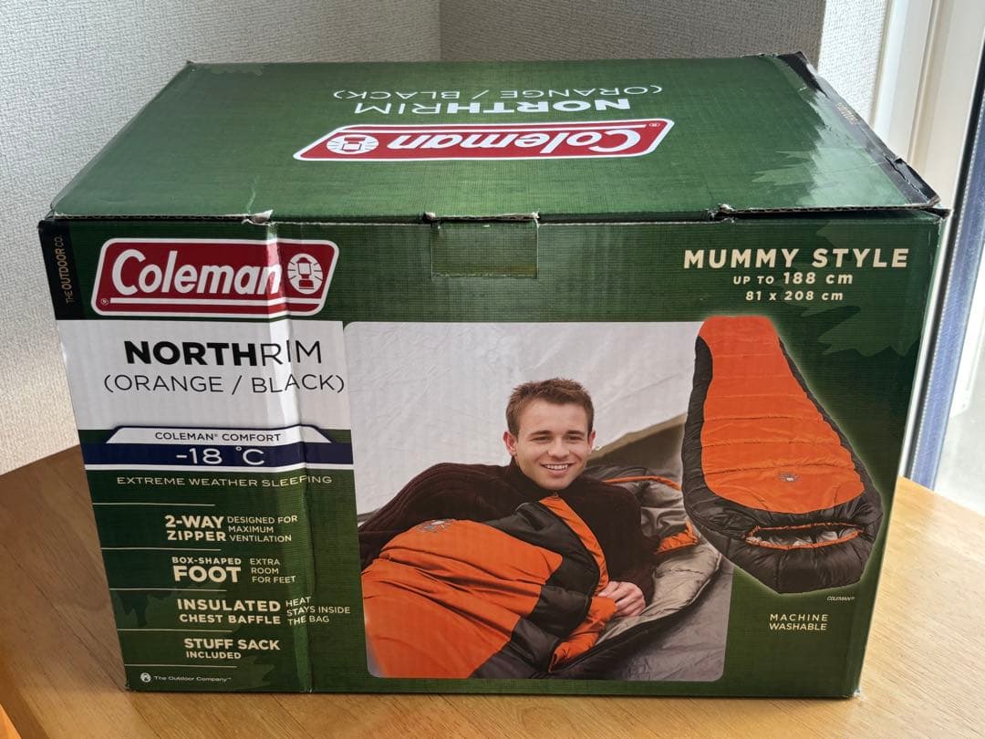 コールマン　coleman ノースリム　NORTHRIM シュラフ　寝袋　冬用②