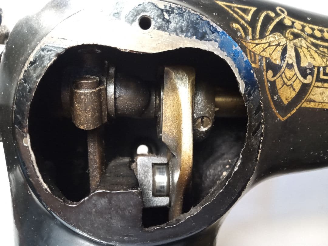 最終超特価　縫うためのアンティークミシン　シンガー　スフインクス　モーター付