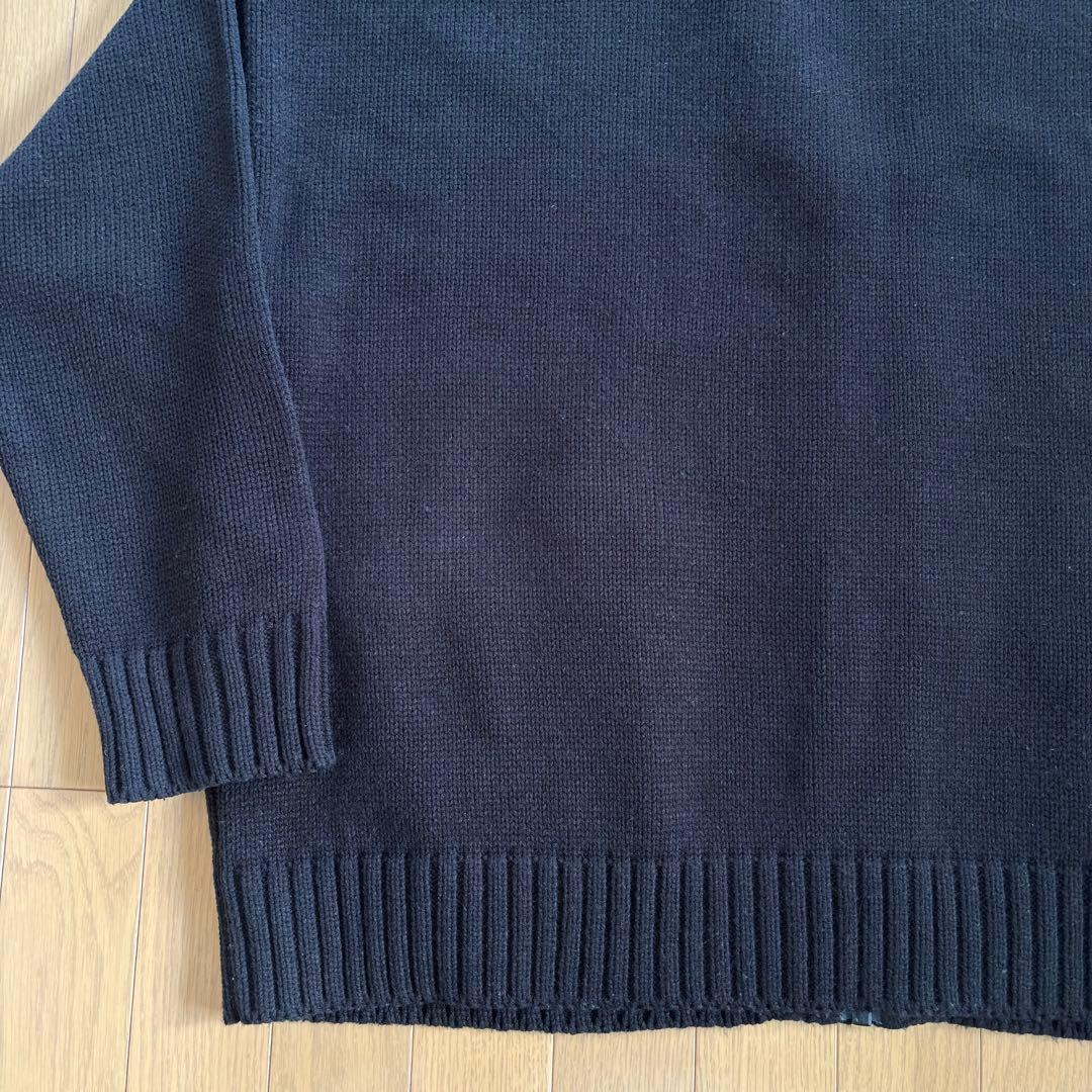 WTAPS 222MADT-KNM04 サイズ02 黒 肉厚ニットカーディガン