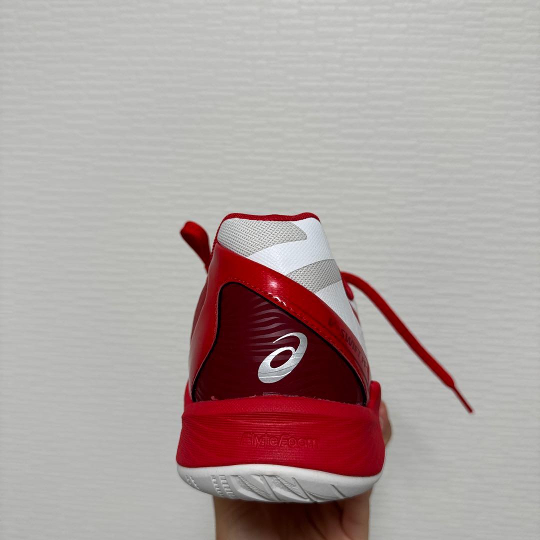 asics アシックス　バレーボールシューズ 赤/白