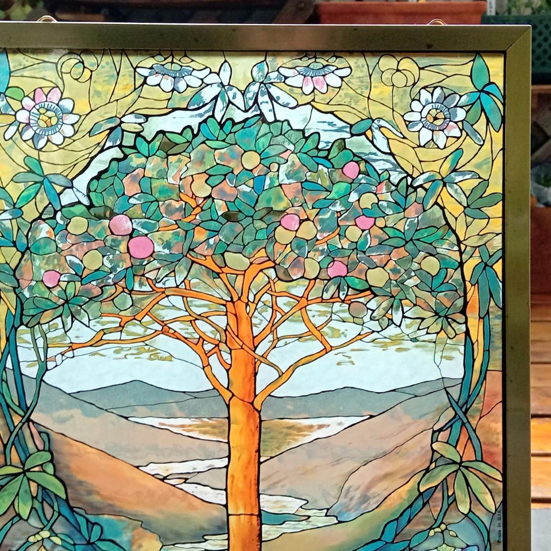 ルイスCティファニー ステンドグラスTree of Lifeグラスマスターズ社b