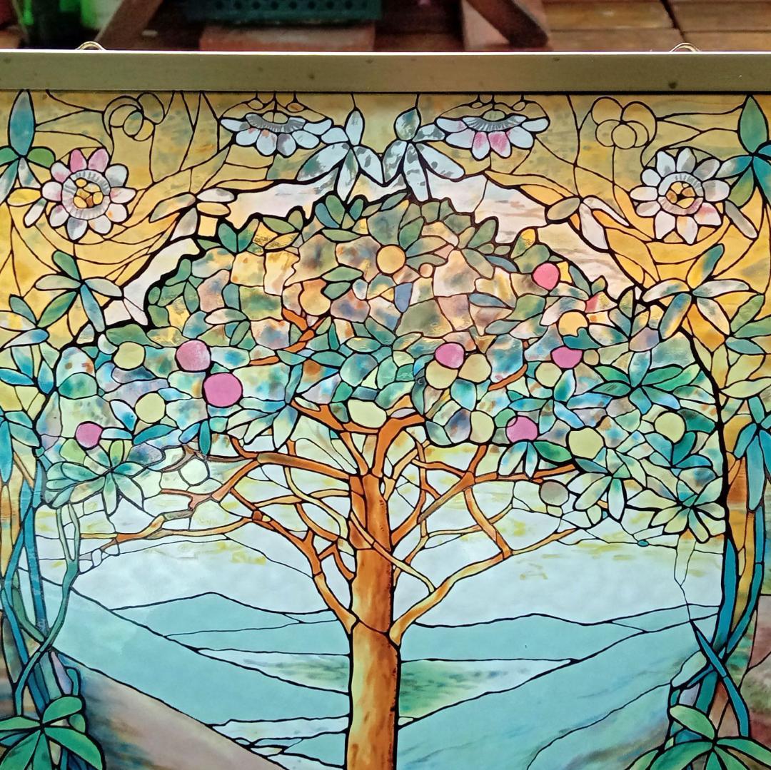 ルイスCティファニー ステンドグラスTree of Lifeグラスマスターズ社b