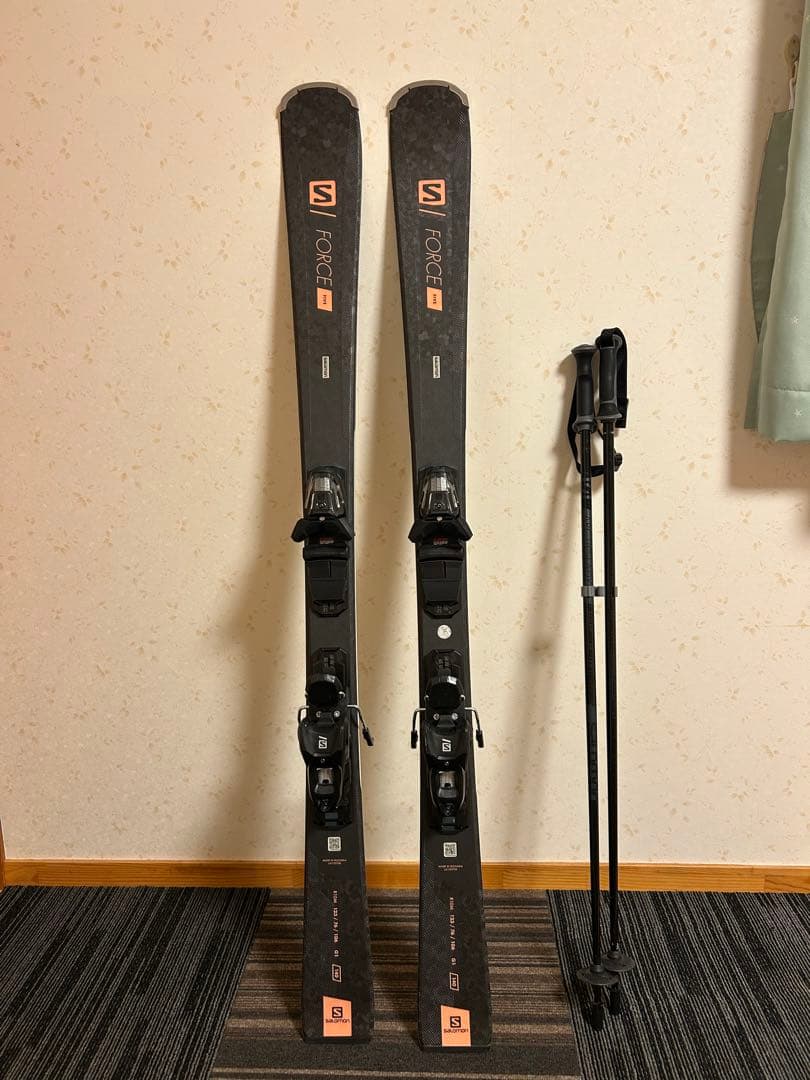 Salomon force five 140cm ストック付き100cm
