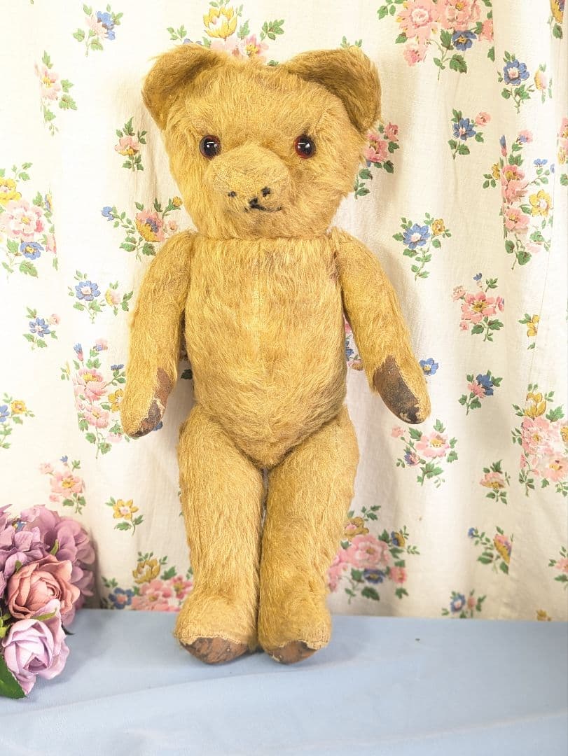 イギリス アンティーク テディベア アンティークベア 40cm
