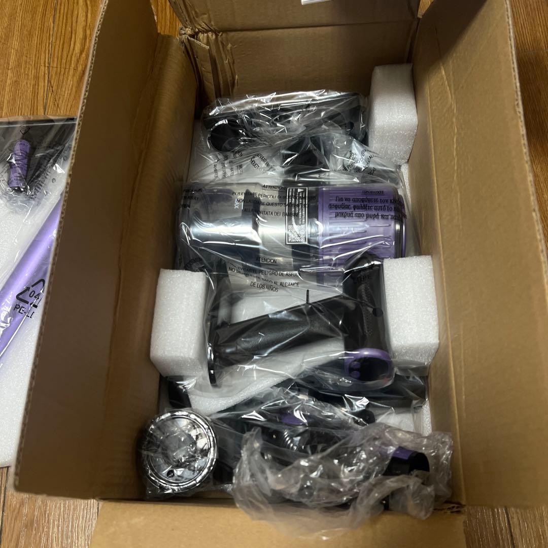 【新品未使用】掃除機 コードレス スティッククリーナー本体 紫色 充電式