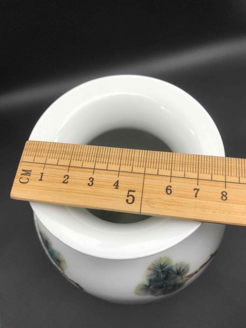 中国古美術　清時代　「大清光緒年製」在銘　粉彩花鳥詩文瓶　繊細細密(A-32)