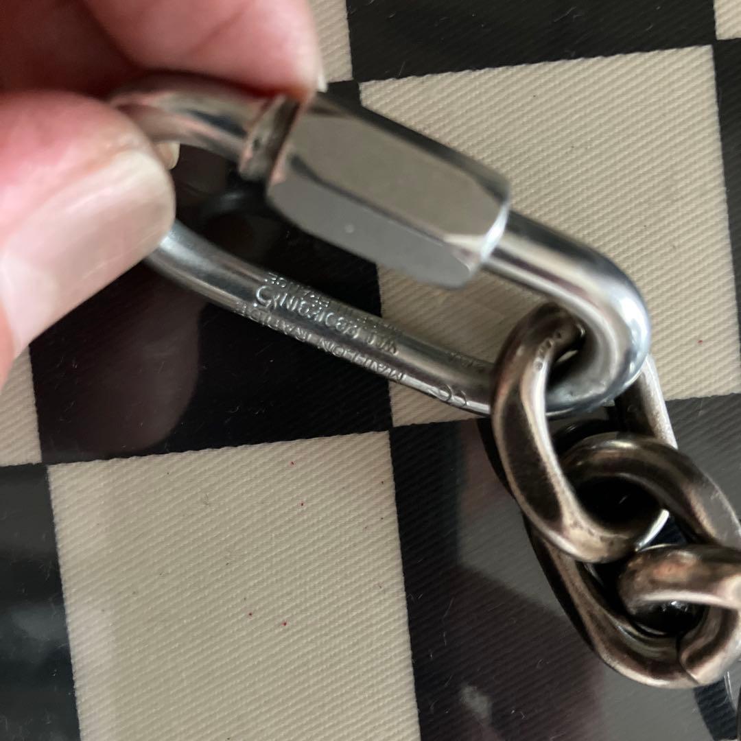 フランス製カラビナ使用　キーチェーン　新品未使用！刻印入りキーリングセット