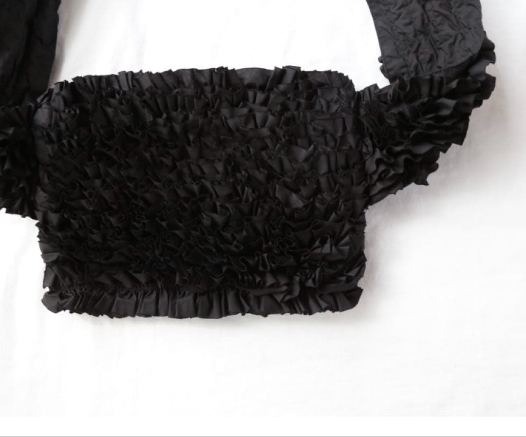 完売品　R&D.M.Co- オールドマンズテーラー　フリルボディバッグ　黒