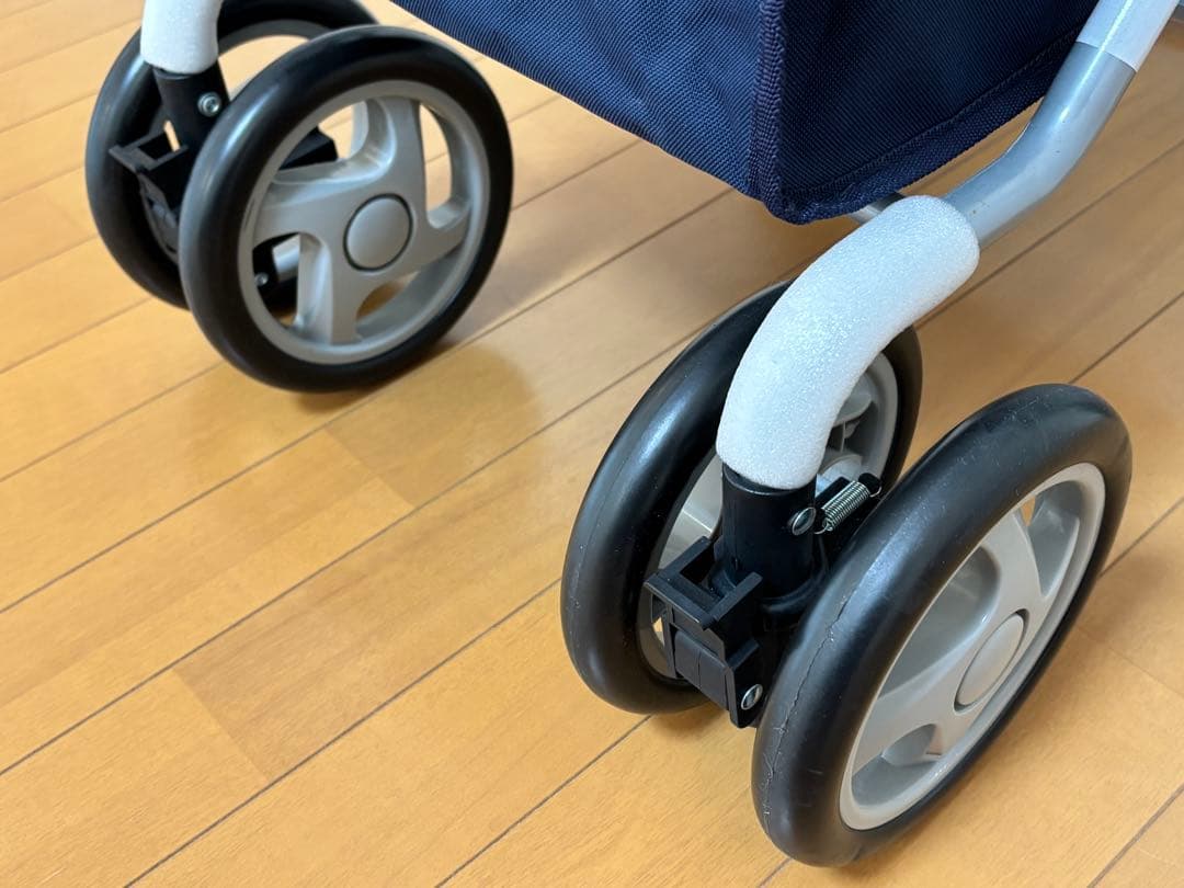 新品同様　シルバーカーデュオST 買い物カート　手押し車　花柄　折り畳み